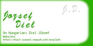 jozsef diel business card